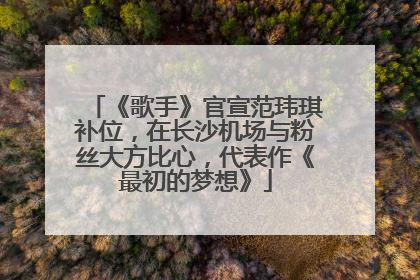 《歌手》官宣范玮琪补位，在长沙机场与粉丝大方比心，代表作《最初的梦想》