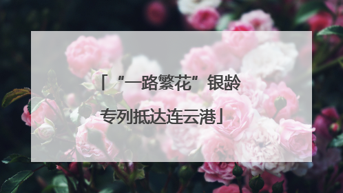 “一路繁花”银龄专列抵达连云港