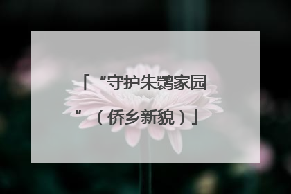 “守护朱鹮家园”（侨乡新貌）