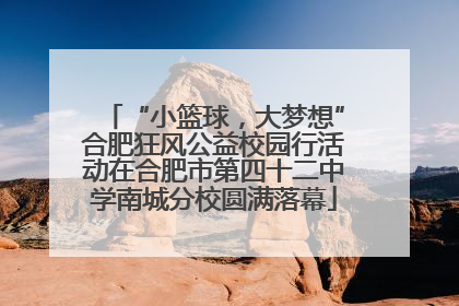 “小篮球，大梦想”合肥狂风公益校园行活动在合肥市第四十二中学南城分校圆满落幕