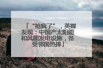 “抢疯了”，英媒发现：中国产太阳能和风能发电设施，备受邻国热捧