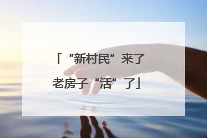 “新村民”来了 老房子“活”了