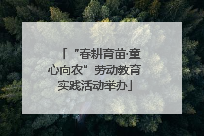 “春耕育苗·童心向农”劳动教育实践活动举办