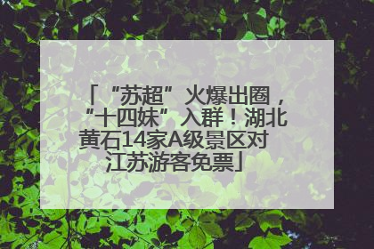 “苏超”火爆出圈，“十四妹”入群！湖北黄石14家A级景区对江苏游客免票