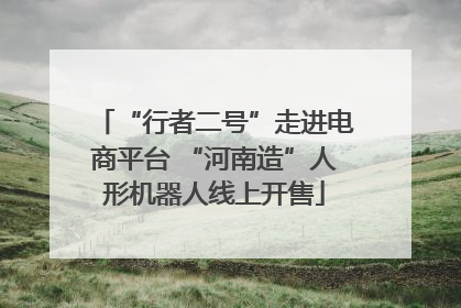 “行者二号”走进电商平台 “河南造”人形机器人线上开售