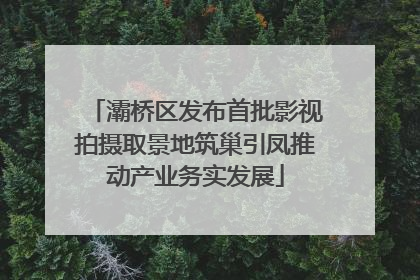 灞桥区发布首批影视拍摄取景地筑巢引凤推动产业务实发展