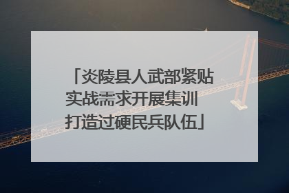 炎陵县人武部紧贴实战需求开展集训 打造过硬民兵队伍