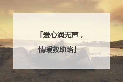 爱心润无声，情暖救助路
