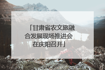甘肃省农文旅融合发展现场推进会在庆阳召开