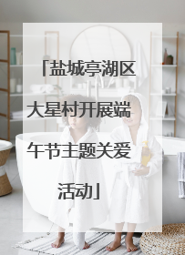 盐城亭湖区大星村开展端午节主题关爱活动
