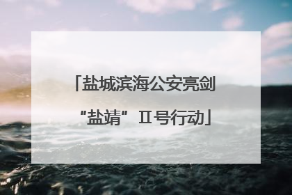 盐城滨海公安亮剑“盐靖”Ⅱ号行动