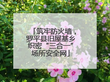 筑牢防火墙，罗平县旧屋基乡织密“三合一”场所安全网