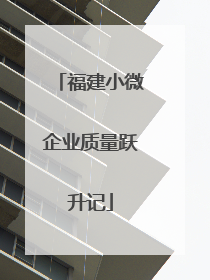 福建小微企业质量跃升记