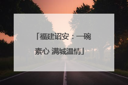 福建诏安：一碗素心 满城温情