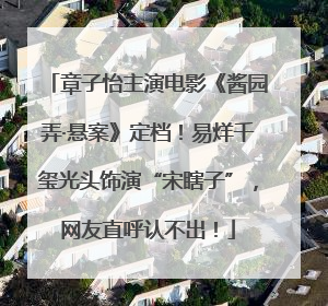 章子怡主演电影《酱园弄·悬案》定档！易烊千玺光头饰演“宋瞎子”，网友直呼认不出！
