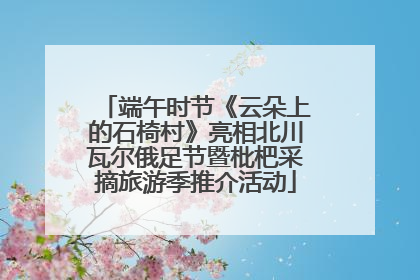 端午时节《云朵上的石椅村》亮相北川瓦尔俄足节暨枇杷采摘旅游季推介活动