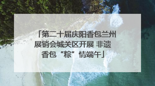 第二十届庆阳香包兰州展销会城关区开展 非遗香包“粽”情端午