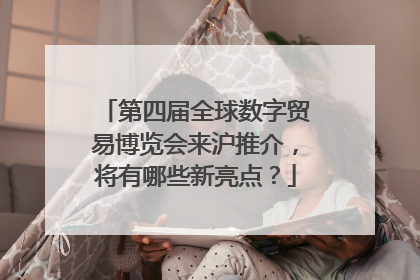 第四届全球数字贸易博览会来沪推介，将有哪些新亮点？