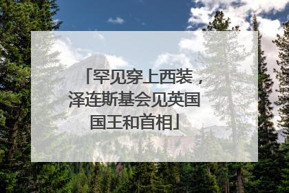 罕见穿上西装，泽连斯基会见英国国王和首相