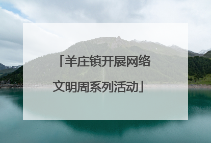 羊庄镇开展网络文明周系列活动
