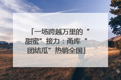 一场跨越万里的“甜蜜”接力：甬库“团结瓜”热销全国