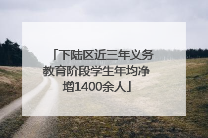 下陆区近三年义务教育阶段学生年均净增1400余人