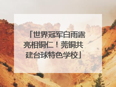 世界冠军白雨露亮相铜仁！莞铜共建台球特色学校