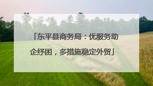 东平县商务局：优服务助企纾困，多措施稳定外贸