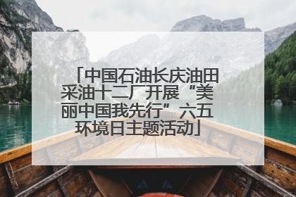 中国石油长庆油田采油十二厂开展“美丽中国我先行”六五环境日主题活动