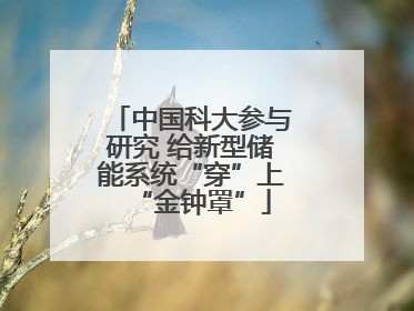 中国科大参与研究 给新型储能系统“穿”上“金钟罩”