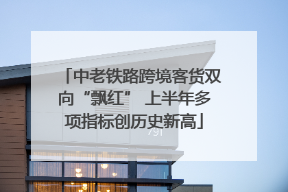 中老铁路跨境客货双向“飘红” 上半年多项指标创历史新高
