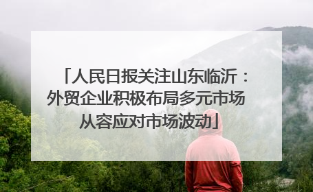 人民日报关注山东临沂：外贸企业积极布局多元市场 从容应对市场波动