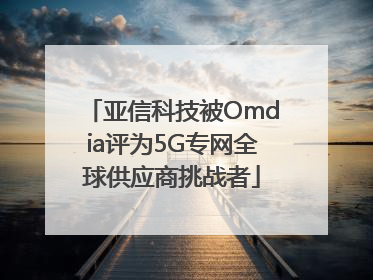 亚信科技被Omdia评为5G专网全球供应商挑战者