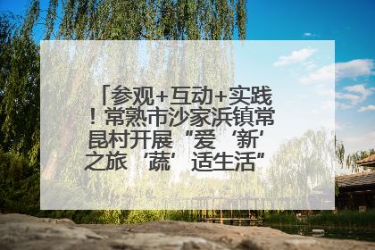 参观+互动+实践！常熟市沙家浜镇常昆村开展“爱‘新’之旅‘蔬’适生活”参观学习活动