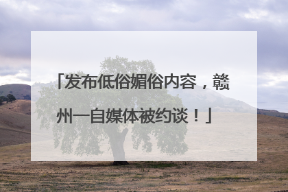 发布低俗媚俗内容，赣州一自媒体被约谈！