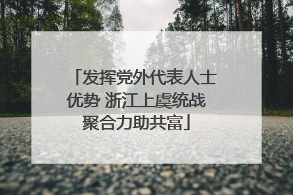 发挥党外代表人士优势 浙江上虞统战聚合力助共富