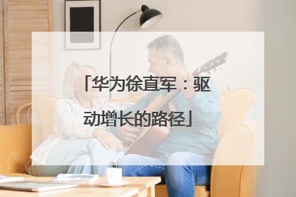 华为徐直军：驱动增长的路径