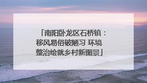 南阳卧龙区石桥镇：移风易俗破陋习 环境整治绘就乡村新图景