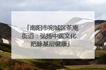 南阳市宛城区茶庵街道：弘扬中医文化 把脉基层健康