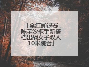 全红婵退赛，陈芋汐携手新搭档出战女子双人10米跳台