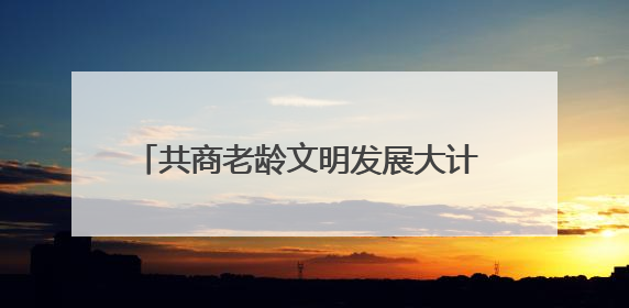 共商老龄文明发展大计 伦理与文明国际会议之伦理与老龄文明专场开幕