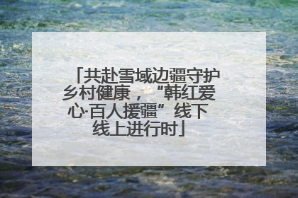 共赴雪域边疆守护乡村健康，“韩红爱心·百人援疆”线下线上进行时