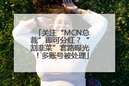 关注“MCN总裁”即可分红？“割韭菜”套路曝光！多账号被处理