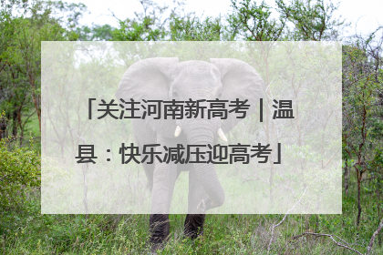 关注河南新高考｜温县：快乐减压迎高考