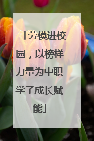 劳模进校园，以榜样力量为中职学子成长赋能