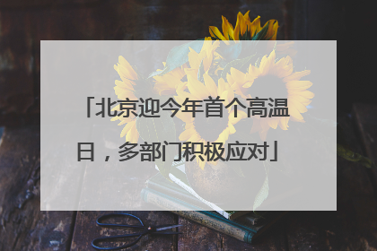 北京迎今年首个高温日，多部门积极应对
