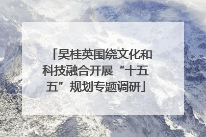 吴桂英围绕文化和科技融合开展“十五五”规划专题调研