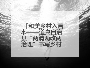 和美乡村入画来——道真自治县“两清两改两治理”书写乡村振兴新答卷