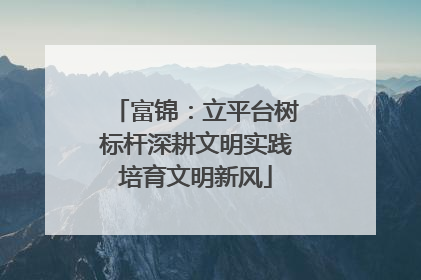 富锦：立平台树标杆深耕文明实践培育文明新风