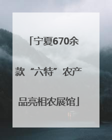 宁夏670余款“六特”农产品亮相农展馆
